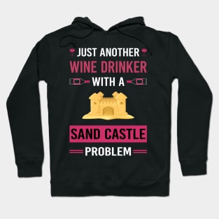 Wine Drinker Sand Castle Hoodie